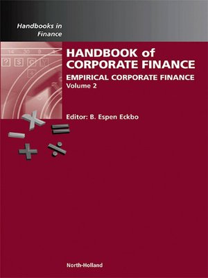 cover image of Handbook of Empirical Corporate Finance